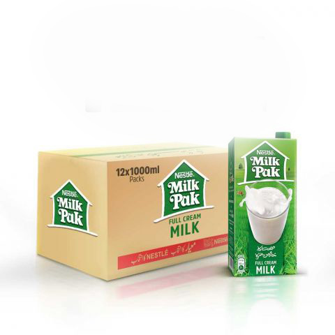 Nestle Milk Pak Full Cream Milk,1LTR x 12