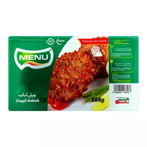 Menu Chapli Kabab, 888g