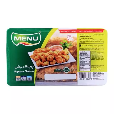 Menu Chicken Popcorn, 780g