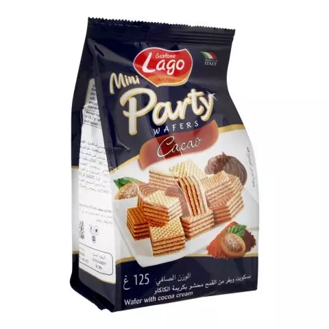 Lago Mini Roll Wafers Cocoa, 125g