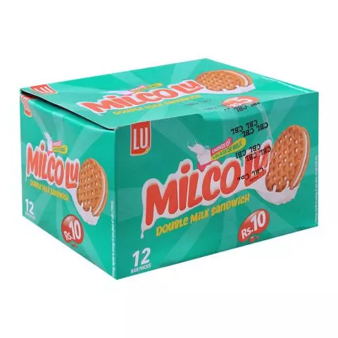 LU Milcolu Double Milk Sandwich Biscuit, B/P