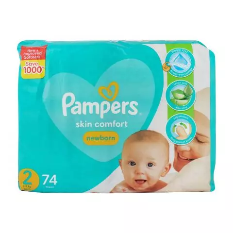 Pamper Baby Diapers Mega Pack Mini S-2, 74's