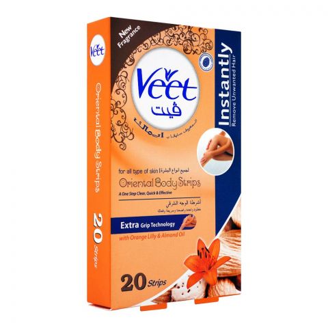 Veet Body Orange Strips, 20's