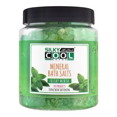 Silky Cool Mineral Bath Salts Fresh Minta, 750g