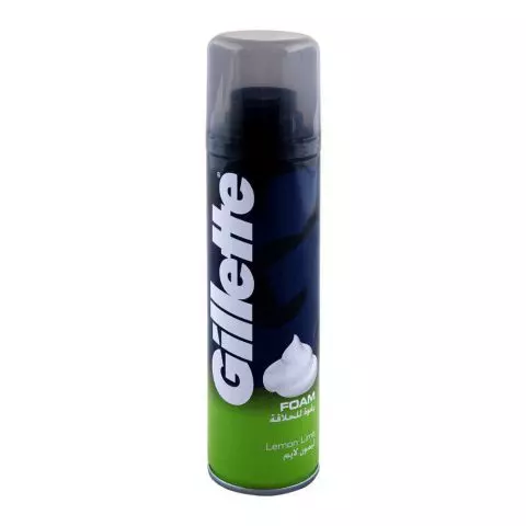 Gillette Shaving Foam Lemon Lime UK, 200ml