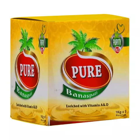 Pure Banaspati Ghee Pouch, 1KG x 5