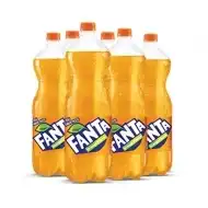 Fanta Orange Soft Drink Bottle, 1.5LTR x6