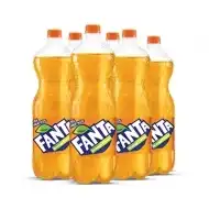 Fanta Orange Soft Drink Bottle, 1LTR x6