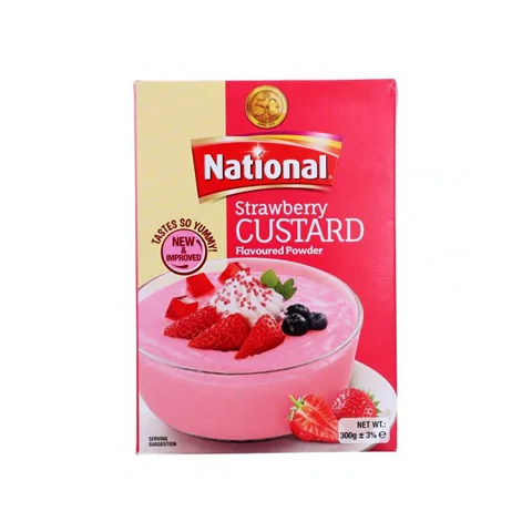 National Strawberry Custard Powder, 120g