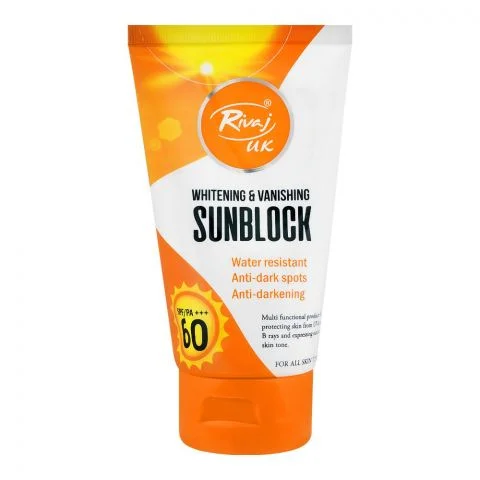 Rivaj Whitening Sunblock F/W SPF-60, 150ml