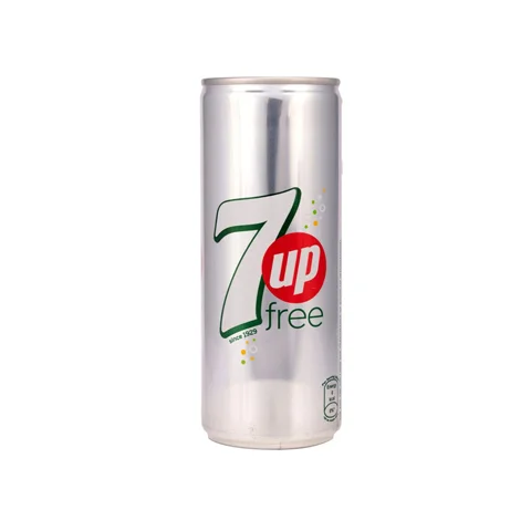 7up Soft Drink Free Slim Can, 250ml