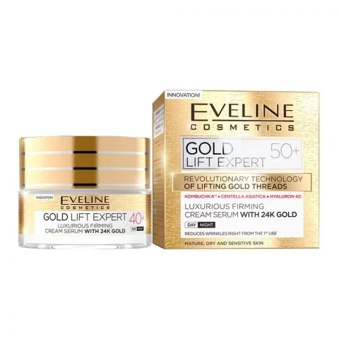 Eveline Cosmetic Gold Lift Expert 50+Cream, 50ml