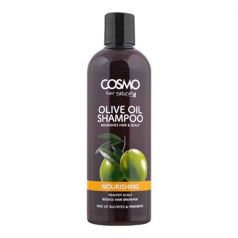 Cosmo Hair Natural Olive Oil Shampoo, 480ml